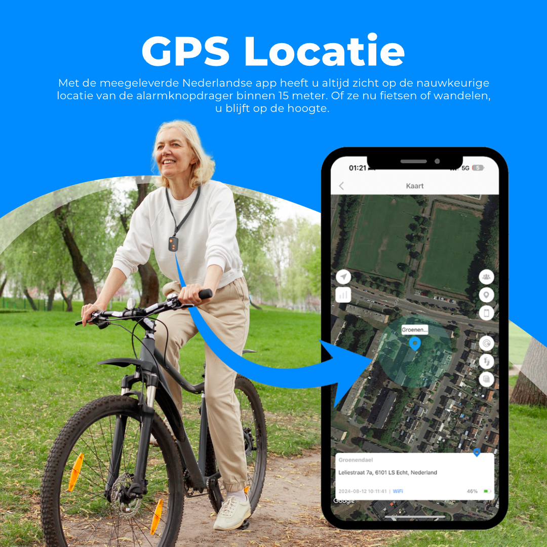 PersonalClick PC20 4G SOS Alarmknop voor Senioren & Personen – GPS Tracker – Waterdicht – Inclusief Simkaart – Zonder Abonnement